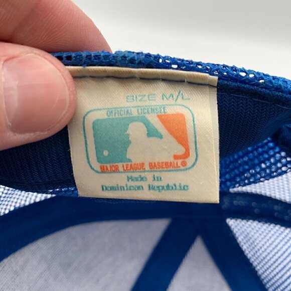 Chicago Cubs MLB Vintage Blue Universal Snapback Trucker Hat Mens M/L - Picture 5 of 5